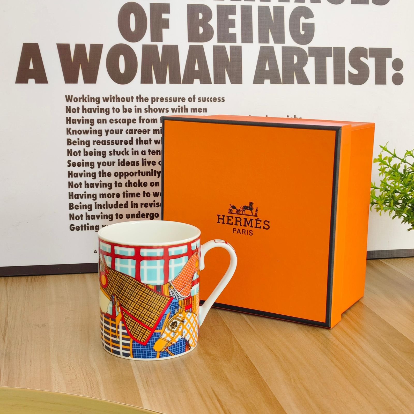 Hermes mug orange